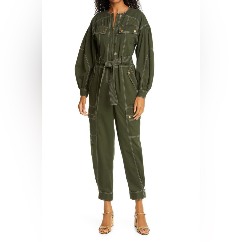 Ulla Johnson Stearling Balloon Sleeve Jumpsuit